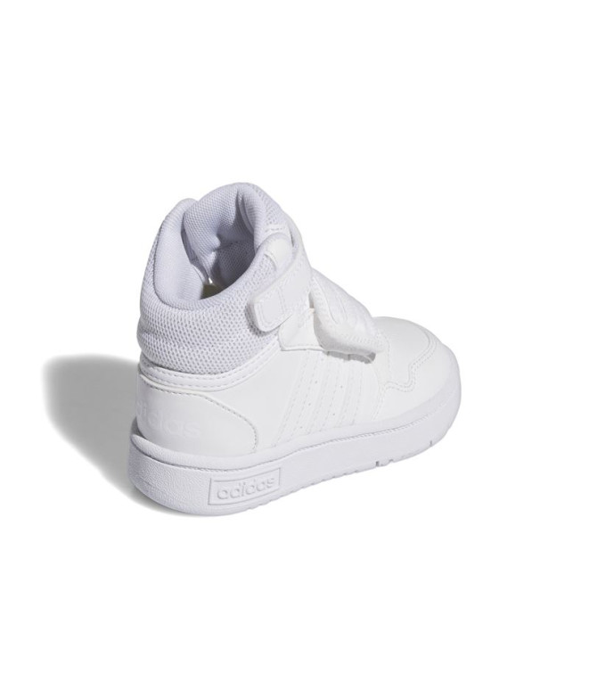 Chaussures adidas Enfant Hoops Mid 3.0 Blanc