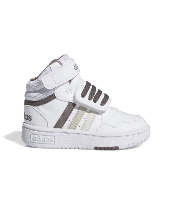 Chaussures adidas Enfant Hoops Mid 3.0 Blanc