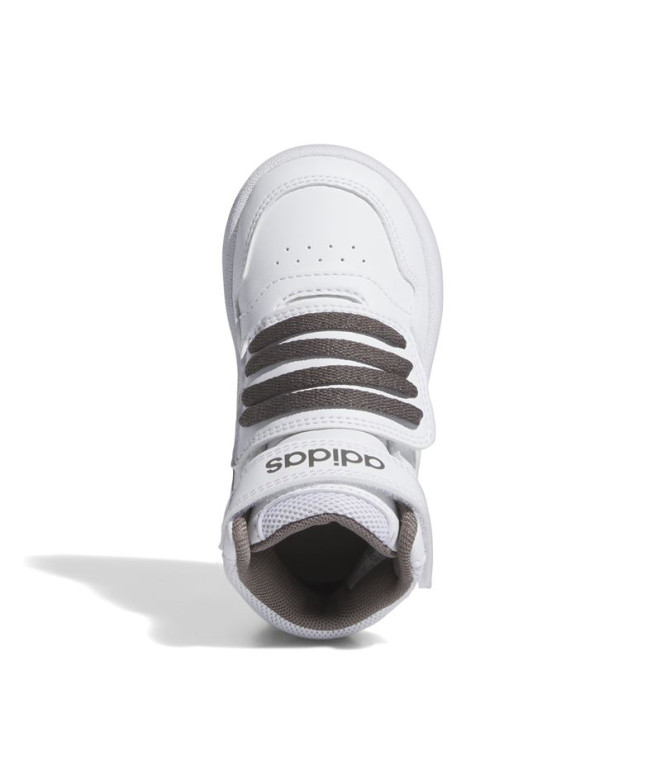 Sapatilhas adidas Infantil Hoops Mid 3.0 Branco