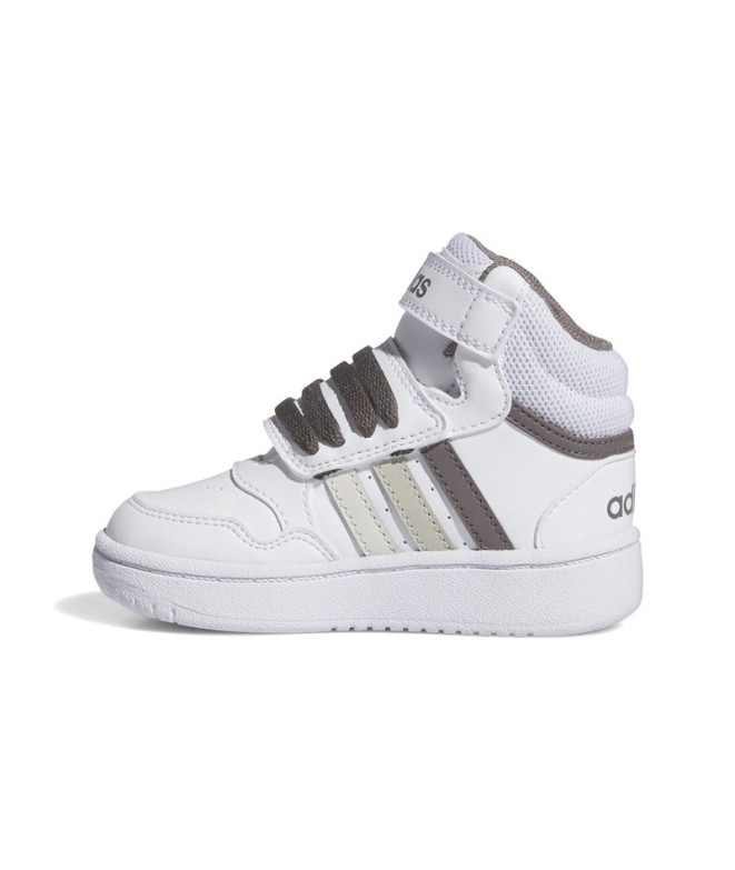 Chaussures adidas Enfant Hoops Mid 3.0 Blanc