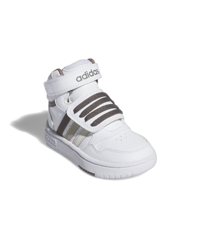 Sapatilhas adidas Infantil Hoops Mid 3.0 Branco
