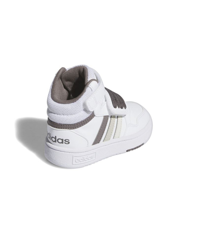 Sapatilhas adidas Infantil Hoops Mid 3.0 Branco