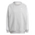 Sudadera adidas Essentials 3-Stripes Oversized Fleece Mujer Gris