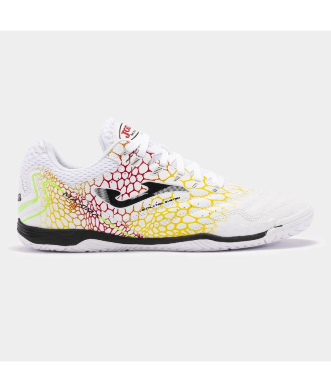 Zapatillas de Fútbol sala Joma Maxima 2442 Blanco Amarillo Indoor