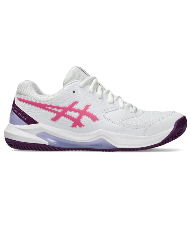 Chaussures Pádel Gel Femme by ASICS -Dedicate 8 Padel White