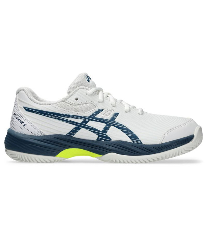 Chaussures Tennis Gel Enfant de ASICS -Game 9 Gs Clay/Oc White