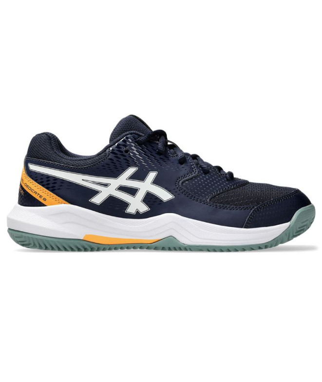 Zapatillas de Pádel ASICS Gel-Dedicate 8 Padel Gs Infantil Azul Oscuro