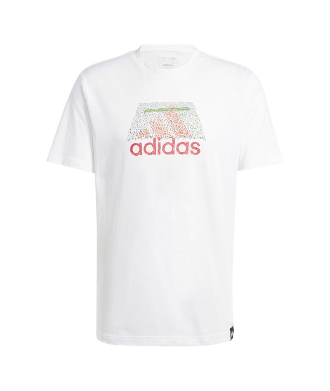 Camiseta adidas Homem Códigos Bos Graphic Branco