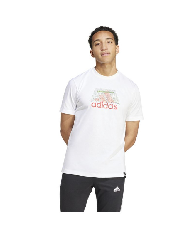 Camiseta adidas Homem Códigos Bos Graphic Branco