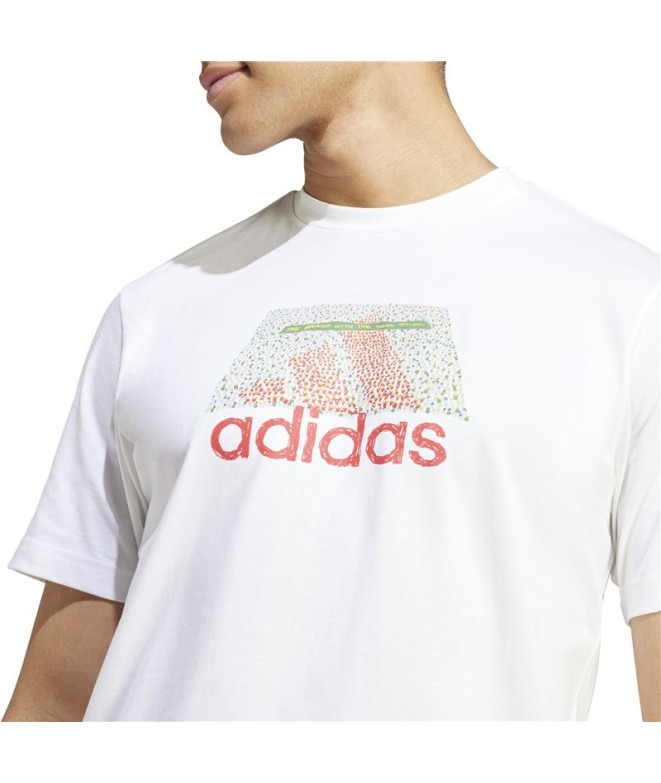 Camiseta adidas Codes Bos Graphic Hombre Blanco