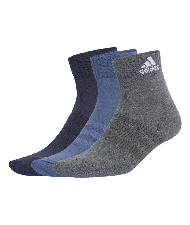 Calcetines adidas Cushioned Sportswear Ankle 3 Pair Pack Infantil Azul