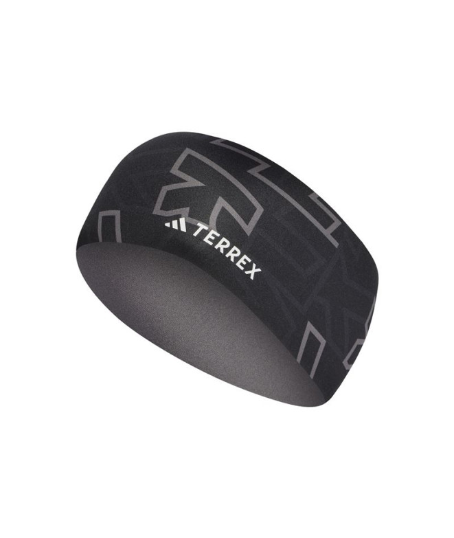 Cinta Para Cabeza de Montaña adidas Terrex Aeroready Graphic Negro/Carbón