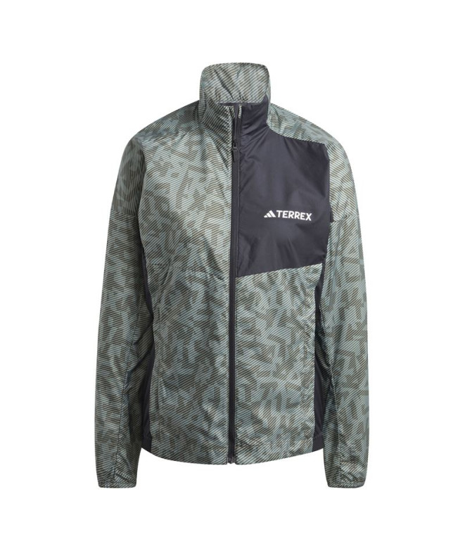 Cortavientos de Trail adidas Terrex Trail Running Wind Mujer Verde