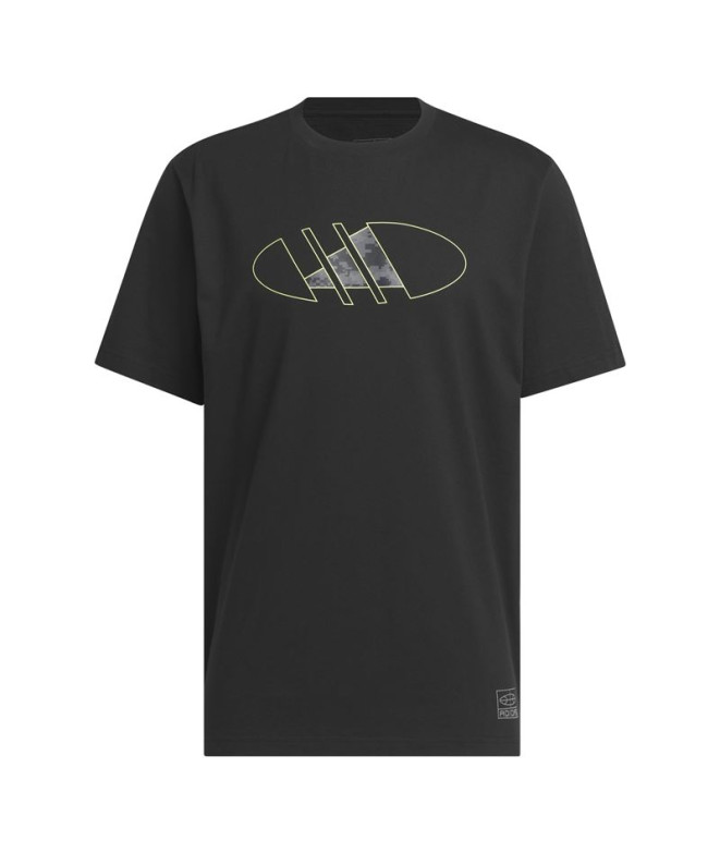 Camiseta de Baloncesto adidas 2000s Logo Graphic Hombre Negro