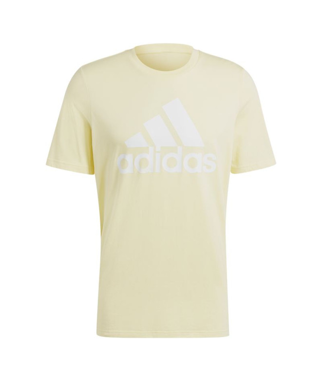 Camiseta adidas Homem Essentials Single Big Logo Amarelo