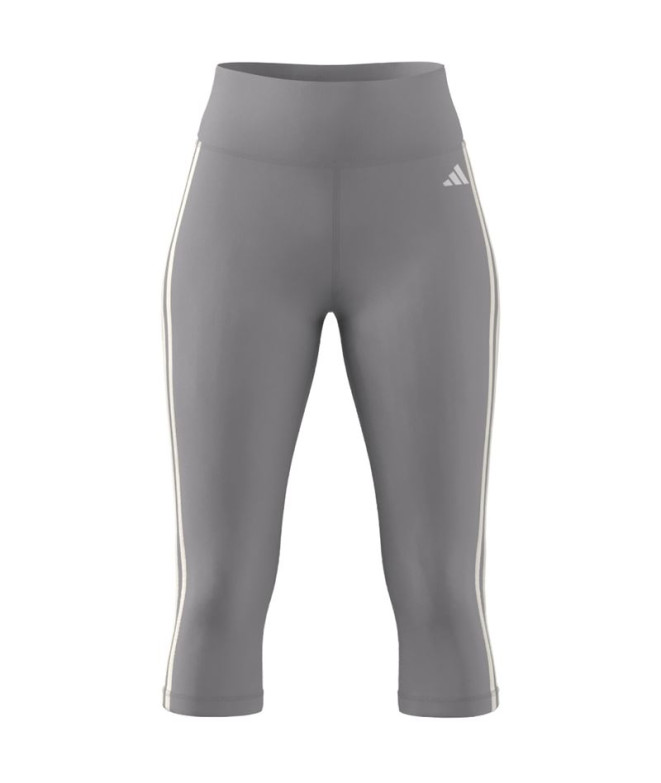 Mallas de Fitness adidas Train Essentials 3S 3 4 Mujer Gris