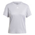Camiseta Fitness adidas Mulher by Aeroready Train Essentials 3-Stripes Cinzento