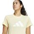 Camiseta adidas Mulher Train Essentials Grande logótipo de desempenho Amarelo