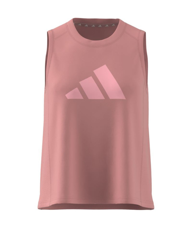 Camiseta adidas Mulher Train Essentials Grande logótipo de desempenho para treino Rosa