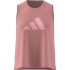 Camiseta adidas Mulher Train Essentials Grande logótipo de desempenho para treino Rosa