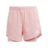 Calça Fitness adidas Mulher by Aeroready Calções Minimal 2 em 1 Rosa