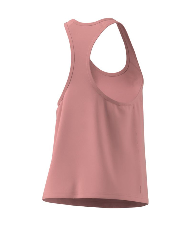 Camiseta adidas Mulher Train Essentials Minimal Branding Racerback Rosa