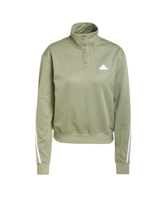 Casaco adidas Mulher Iconic Warpping 3-Stripes Snap Tracktop Verde