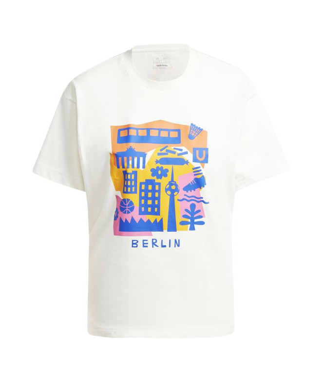 Camiseta adidas Berlim Papercut Branco