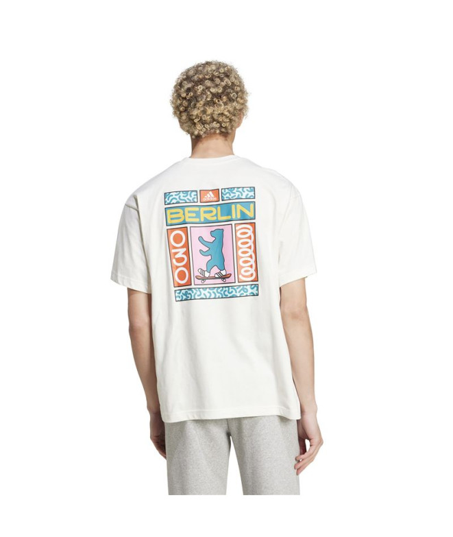 T-shirt adidas Ours blanc de Berlin