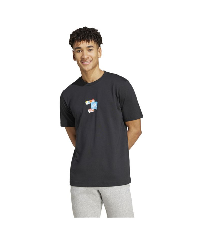 Camiseta adidas Remoji Graphic Hombre Negro