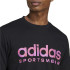 Camiseta adidas Homem House Of Tiro verão Linear Gráfico Preto