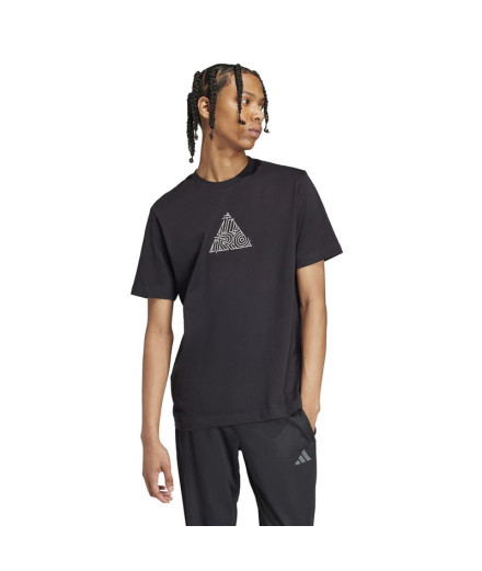 T-shirt adidas Homme House Of Tiro Metallic Graphic Noir 2