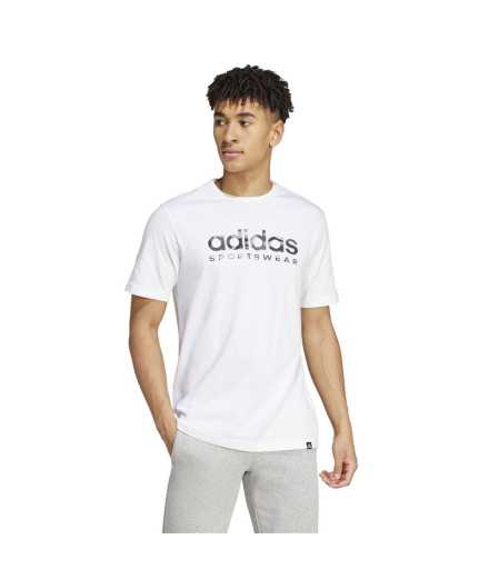 Camiseta adidas Homem Camo Linear Graphic Branco 2