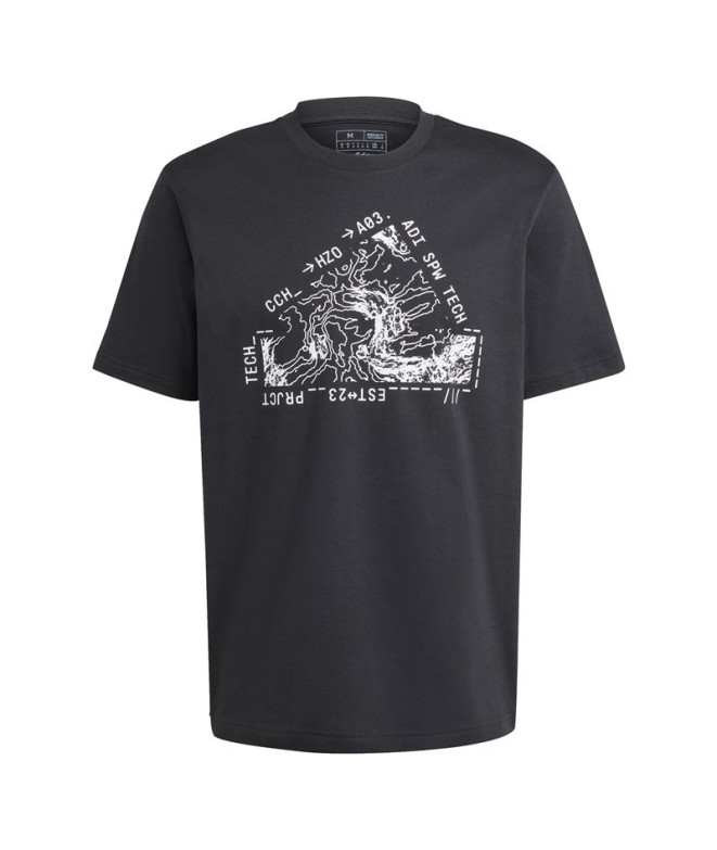 Camiseta adidas City Escape Landscape Graphic Hombre Negro