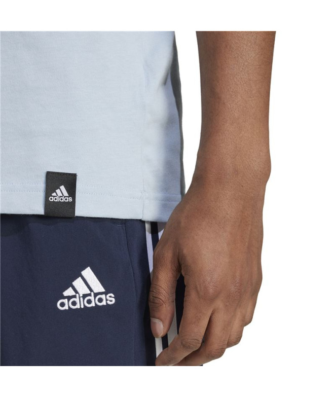 T-shirt adidas Homme Codes Linear Graphic Blue