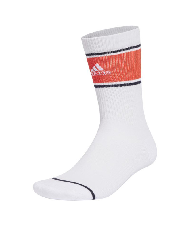 Chaussettes adidas Enfant Cushioned Sportswear Logo Graphic Crew 2 Paires Blanc