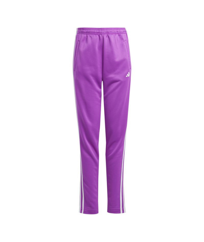 Pantalones adidas Train Essentials Aeroready 3 Bandas Regular Fit Infantil Morado