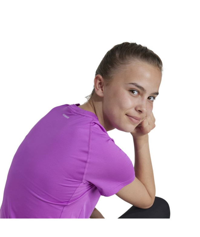 Camiseta Fitness adidas Menina de Jogger Morado