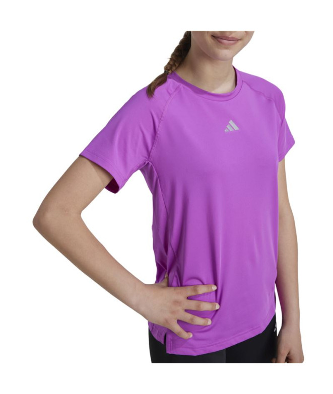 Camiseta Fitness adidas Menina de Jogger Morado