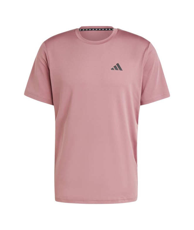 Camiseta Fitness adidas Homem por Train Essentials Stretch Training Pink