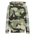 Moletom adidas Infantil Casaco com capuz estampado Essentials Allover Verde