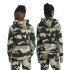 Moletom adidas Infantil Casaco com capuz estampado Essentials Allover Verde