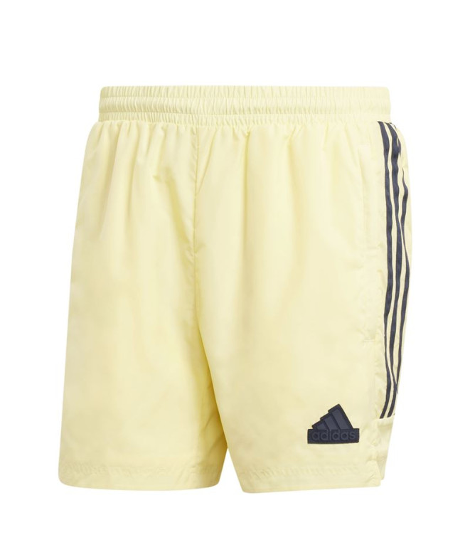 Calça adidas Homem Casa de Tiro Curto Tecido Amarelo