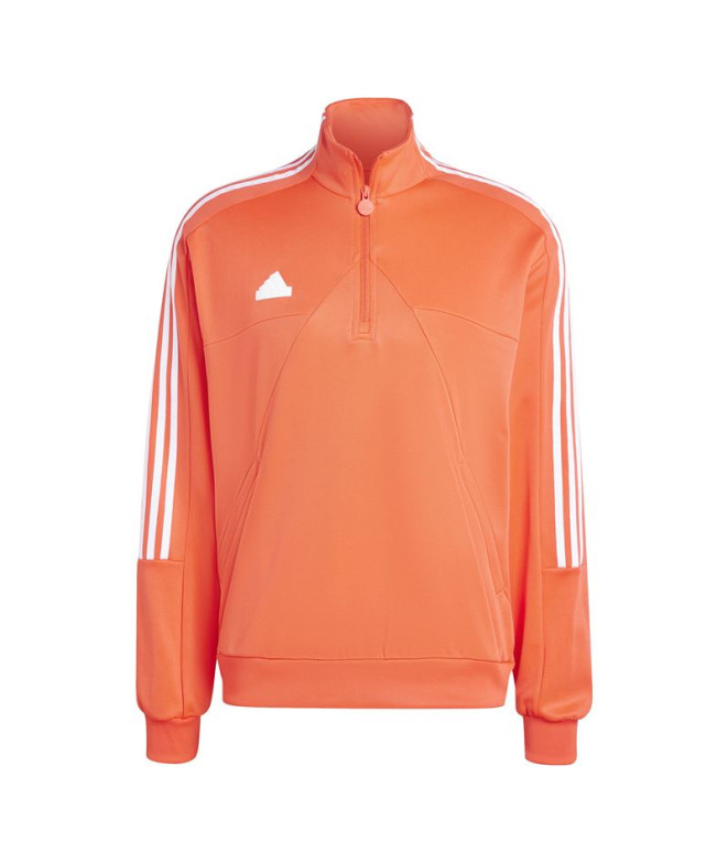 Veste adidas Haut Homme House Of Tiro Half Zip Track Rouge