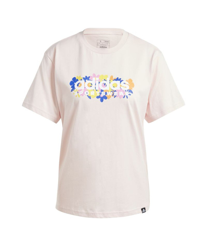 Camiseta adidas Mulher Soft Side 2.0 Graphic Pink