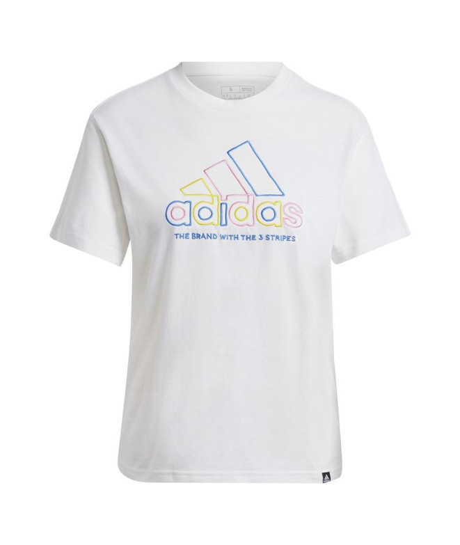 Camiseta adidas Mulher Logótipo Xpress Branco