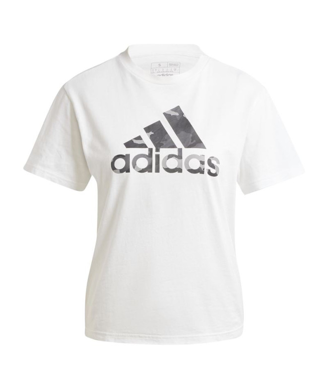 Camiseta adidas Camo Graphic Mujer Blanco