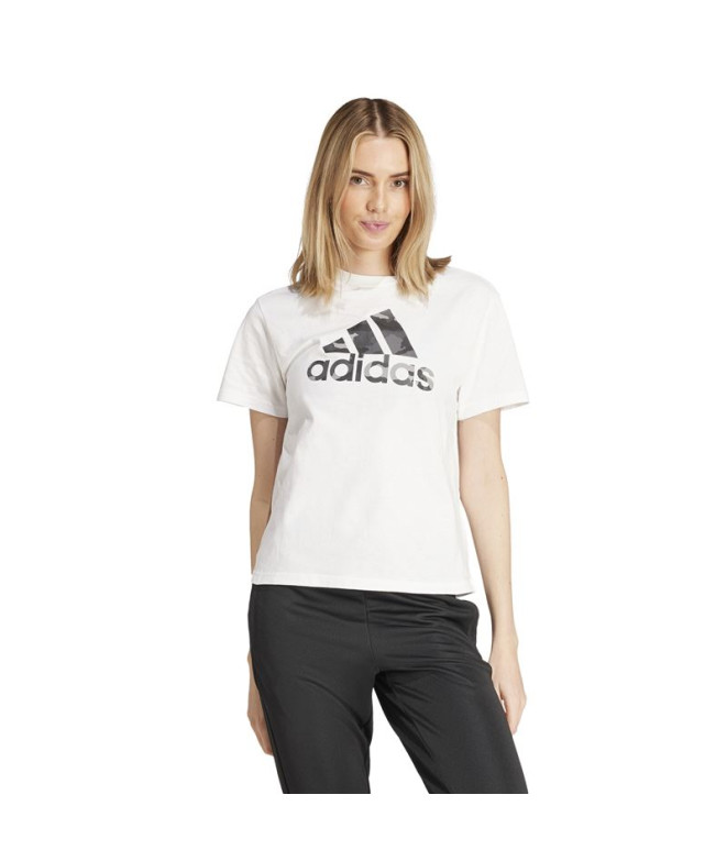 Camiseta adidas Mulher Camo Graphic Branco