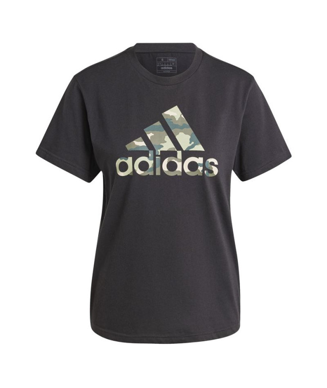 Camiseta adidas Camo Graphic Mujer Negro