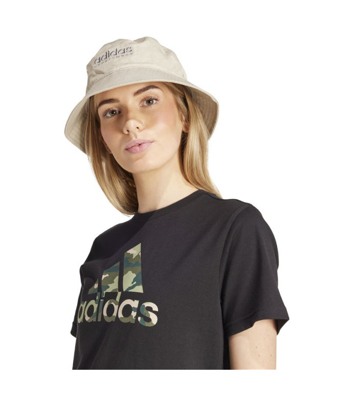 Camiseta adidas Mulher Camo Graphic Preto